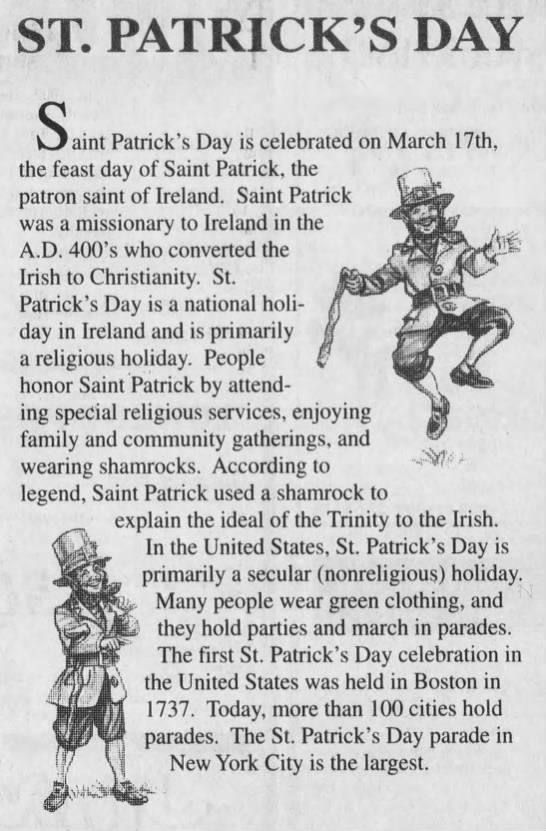 St. Patrick's Day
